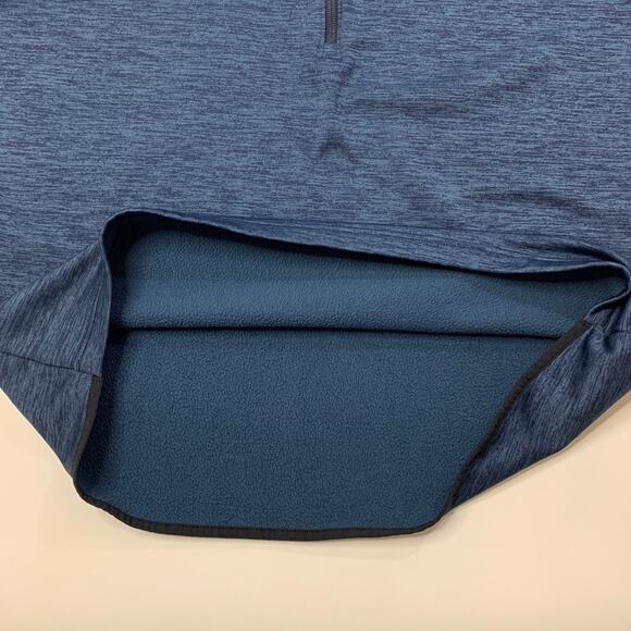 Under Armour Sweatshirt Mens XL Extra Large Blue ColdGear Fleece Half Zip - Picture 6 of 11